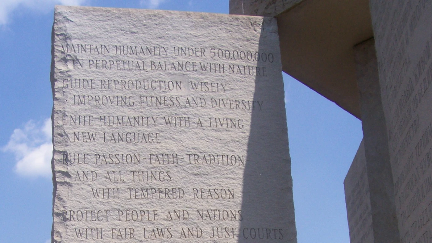 Georgia Guidestones English Part